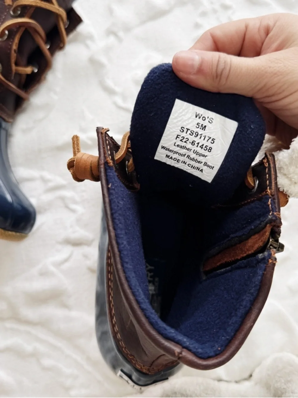Sperry Saltwater Duck Boot Size 5 New